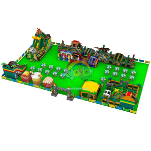 Ciudad de Diversión Inflable de PVC de 0.55mm Personalizable, de Grado Comercial, para Interiores y Exteriores, con Kit de Reparación Incluido - Product Image 1