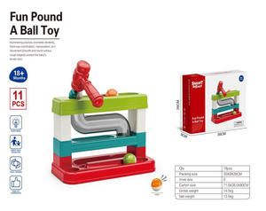 11 pièces <span class=keywords><strong>de</strong></span> jeux amusants DIY : Jouet <span class=keywords><strong>de</strong></span> percussion pour bébé <span class=keywords><strong>avec</strong></span> tubes en plastique à glissière, <span class=keywords><strong>plateau</strong></span> <span class=keywords><strong>de</strong></span> <span class=keywords><strong>jeu</strong></span> et balles à marteler - Product Image 2