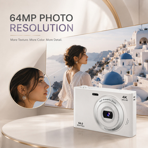 กล้องดิจิตอลพกพา 4K พร้อมซูมออปติคอล 16 เท่า หน้าจอ IPS HD ขนาด 2.8 นิ้ว กล้องสไตล์ DSLR สำหรับวีล็อกกิ้งและการถ่ายภาพ - Product Image 5