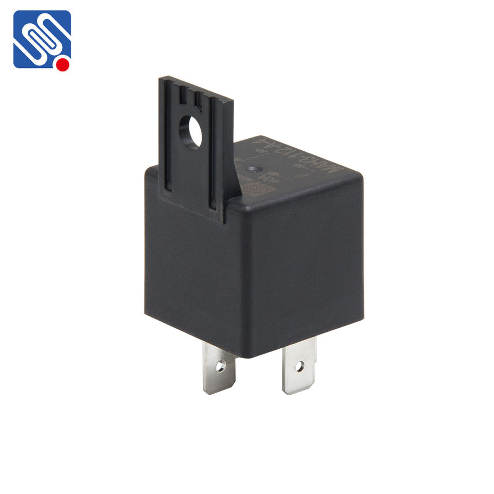 MEISHUO RELE MAH-S-124-C-3 Mental Bracket Auto Relay with Plastic 24v 5 Pin Rele All Car Silver Alloy