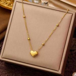 Perhiasan Fashion Kalung Wanita Berlapis Emas 18k Kalung Baja Tahan Karat Grosir - Product Image 3