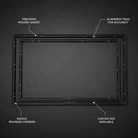 Profils en aluminium de séries 6000/7000 sur mesure, anodisés à froid, multicolores, pour écrans LCD intérieurs