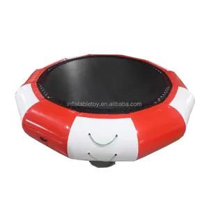 Trampolin air tiup Pvc 2m Dia 0.9mm, fasilitas hiburan air anak-anak desain kustom