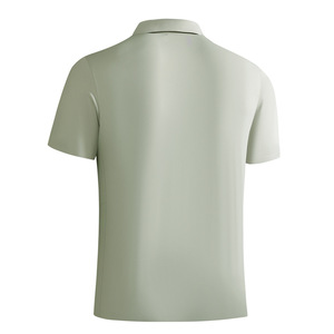 T-shirt d'été unisexe en soie glacée sans couture, à manches courtes, séchage rapide, absorbant l'humidité, couleur unie, style couple, extensible - Product Image 2