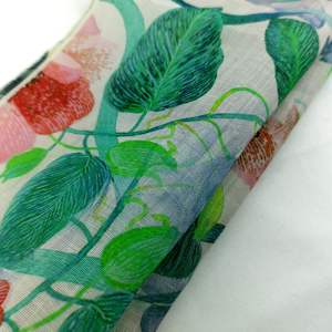 नए आगमन बहु-रंग फूल डिजाइन 100% शुद्ध रामी लिनन बुने हुए कपड़े के लिए पर्यावरण के अनुकूल सांस - Product Image 3