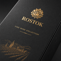 Boîte en papier de luxe personnalisée pour vin, boîte rigide à double porte pour bouteille unique, emballage cadeau avec logo en feuille d'or pour cadeaux de cave à vin
