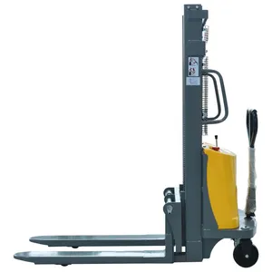 2ton 2000kg 2.5m 2500mm Vertical Convenient High Quality Electric Pallet Lift Stacker Semi-Electric Stacker