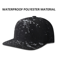Logo de broderie 3D personnalisé 7 panneaux chapeau perforé imperméable à l'eau avec trous découpés au laser casquette perforée