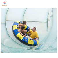 Équipement de jeu aquatique, toboggan gonflable personnalisé pour parc aquatique, Tube de radeau familial, radeau gonflable rond pour 6 personnes