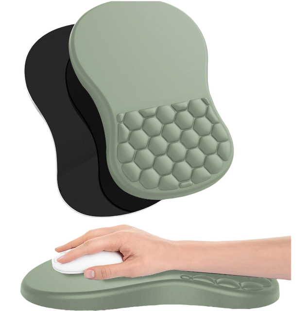 Mouse Pad Wrist Support with Memory Foam Massage Bulge Carpal Tunnel Pain Relief Mousepad Wrist Rest for Mouse Promotion Gift