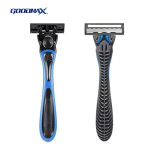 มีดโกนหนวดแบบแมนนวล Goodmax 3 ใบมีด สแตนเลสสตีล สำหรับผู้ชาย - Product Image 5
