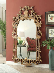 Goodwin Classique Amérique Style En <span class=keywords><strong>Bois</strong></span> Massif <span class=keywords><strong>Maison</strong></span> <span class=keywords><strong>Console</strong></span> Table et Miroir Salon Suite Salon Table GGC46-49 - Product Image 6