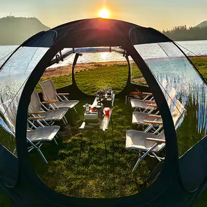 Tente en forme de citrouille de type maille facile à plier et à ouvrir de haute qualité pour le camping Options de tente multiples