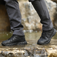 Bottes Tactiques Imperméables pour Hommes, de Combat, d'Alpinisme, de Randonnée, Chaussures d'Extérieur d'Hiver à Bout Rond pour Sports d'Hiver