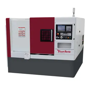 20mm Outer Cylindrical Cutter Size Horizontal Turret Type Slant CNC Metal Bed Lathe Machine