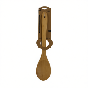 Bamboo Soup Spoon 30Cm Natural Wood Kitchen Utensil - Product Image 1