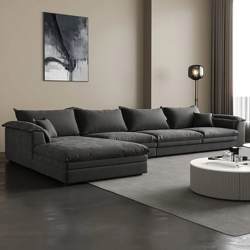 Sofá cama de estilo nórdico, muebles modernos para sala de estar, juego de sofá en nube, sofá modular seccional en forma de L