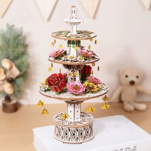 ชุดงานฝีมือดอกไม้ประดิษฐ์ DIY สุดสร้างสรรค์ สำหรับผู้ใหญ่ วันวาเลนไทน์ วันเกิด วันแม่ ชุดตัวต่อไม้ 3 มิติ รูปดอกไม้ - Product Image 5