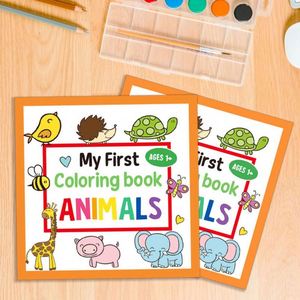 30 Libros para Colorear con Dibujos a Mano para Niños con Animales de Dibujos Animados Sencillos - Product Image 3