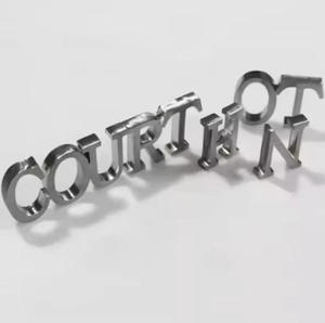 Logotipo Personalizado de Fábrica China, Logotipo para Exteriores, Logotipo Comercial Metálico 3D, Logotipo Frontal, <span class=keywords><strong>Letras</strong></span> de Canal Trasero - Product Image 1