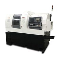 Mesin Bubut CNC Profesional Kecepatan Tinggi SC385 Horizontal Flat Bed Kontrol Fanuc Tugas Sedang Twin Spindle