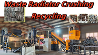 Machine de recyclage de radiateurs en cuivre et aluminium Mayslynn 1500-2500 kg/h pour le recyclage des radiateurs de climatisation usagés