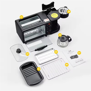 ¡Gran Oferta! Máquina Automática Multifunción 3 en 1 para Desayunos: Sandwichera, Cafetera y Horno Tostador con Sartén Integrada - Product Image 6
