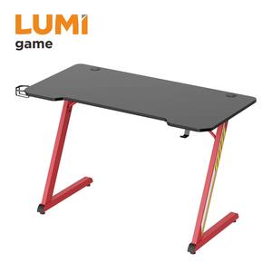 <span class=keywords><strong>Bureau</strong></span> <span class=keywords><strong>de</strong></span> jeu ergonomique GMD02E-1 <span class=keywords><strong>de</strong></span> haute qualité, vente en gros, <span class=keywords><strong>bureau</strong></span> d'ordinateur PC <span class=keywords><strong>de</strong></span> jeu pas cher avec pieds en Z rouges, table <span class=keywords><strong>de</strong></span> jeu noire - Product Image 1