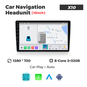 Mekede X20 X10แอนดรอยด์หน้าจอ IPS 1280*720เฮดยูนิต<span class=keywords><strong>4</strong></span> + 64G 8core 4G 9/10นิ้วสำหรับ2DIN โตโยต้าฮุนได VW แบบสากล - Product Image 4