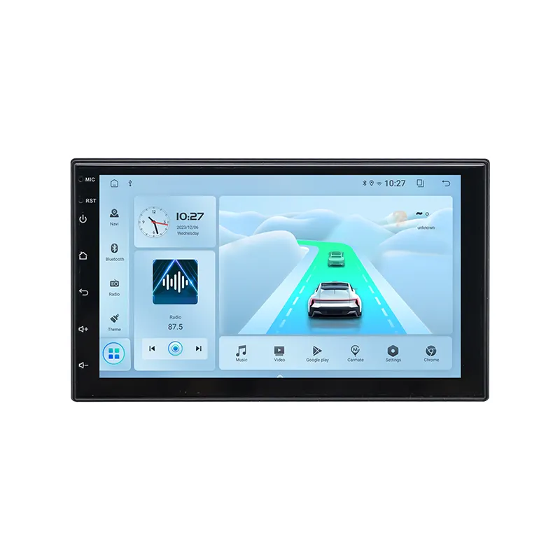 T100 Automotriz Universal 7 pulgadas 2Din Construido en Android Car GPS Audio Radio 2 + 32G Car Stereo DVD MP5 Player Multimedia Carplay