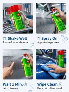 Biaobang Nouveauté en promotion : Nettoyant pour <span class=keywords><strong>goudron</strong></span> en aérosol 450 ml pour éliminer les taches d'huile et de saleté de la <span class=keywords><strong>carrosserie</strong></span> automobile - Product Image 2