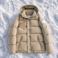 Doudoune pour homme, veste d'hiver pour homme, doudoune matelassée en jean et cuir, coupe-vent décontracté imperméable pour homme