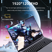 Ordinateur portable Intel I7-1060NG7 Quad Core 16,1 pouces, Windows 11, SSD 512 Go, écran IPS 1920x1200 16:10, clavier anglais, idéal pour les étudiants