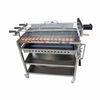Prix direct usine – Grand rôtissoire à gaz en acier inoxydable pour porc, agneau, barbecue, broche, grill