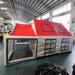 All season outdoor waterproof PVC glamping house camping dome <b>tent</b> inflatable air cabin - Product Image 6