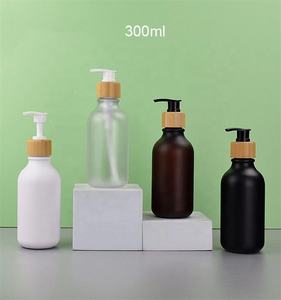 Emballage cosmétique personnalisé haut de gamme, flacons en plastique avec pompe, flacons de shampooing et de <span class=keywords><strong>lotion</strong></span> pour le corps givrés, 300 ml/500 ml - Product Image 3