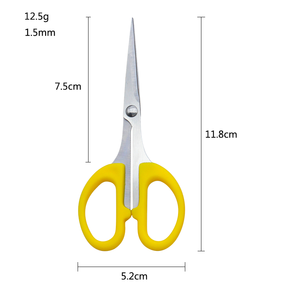 Đa năng thép không gỉ trường nhỏ sinh viên Giấy cắt văn phòng kéo với Ergonomic xử lý cho các trường học và văn phòng - Product Image 2
