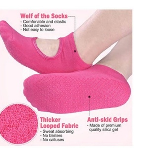 Chaussettes de yoga antidérapantes avec grip, chaussettes de Pilates et de ballet pour femmes - Product Image 1
