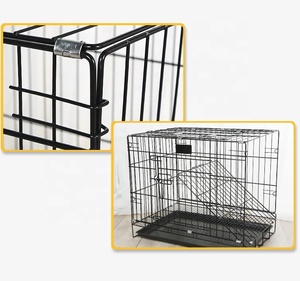 Jaula Grande para Perros con 3 Tamaños, Jaula de Acero Inoxidable Apilable y Plegable para Mascotas, Jaula de Hierro para Perros - Product Image 6