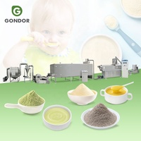 Processeur d'aliments pour bébés instantané commercial Machine de traitement des céréales de riz Porridge Ligne de production de poudre nutritionnelle