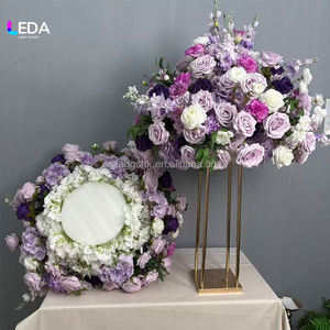 Bolas de Flores Artificiales Hechas a Mano, Color Morado Mixto, Personalizadas para Decoración de Bodas, Día de San Valentín y Fiestas - Product Image 2