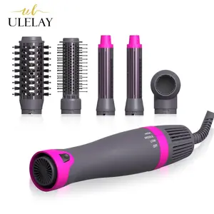 ホット販売プロフェッショナルファストヘアビューティーブラシ電気ブロードライヤーブラシ5in1ホットエアブラシヘアドライヤー