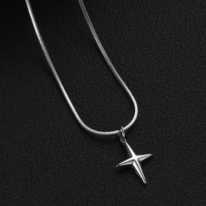 Collana con ciondolo a stella alla moda, catena in argento per donna, gioielli casual, catena per clavicola, lunghezza normale - Product Image 6