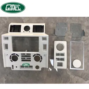 ในสต็อก GLDF004-2 แดชบอร์ดฝาครอบสำหรับ Land Rover Defender 90 110 Double DIN White BODY ชุดผู้ขายในกวางโจว