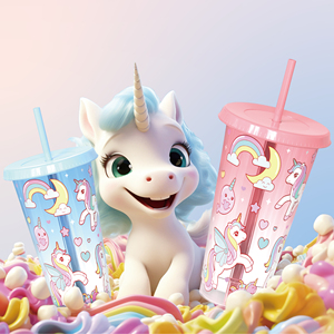 Vaso <span class=keywords><strong>de</strong></span> plástico sin BPA <span class=keywords><strong>de</strong></span> dibujos animados, regalo bonito, café, niños, que cambia <span class=keywords><strong>de</strong></span> Color botella <span class=keywords><strong>de</strong></span> <span class=keywords><strong>agua</strong></span>, taza <span class=keywords><strong>de</strong></span> <span class=keywords><strong>unicornio</strong></span> arcoíris - Product Image 1