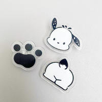 Clips de Plástico Acrílico PP a Bajo Precio, Clips Bonitos para Archivar, Clips de Plástico Acrílico Personalizados con Dibujos Animados, Clips de Papel Acrílico PP para Estudiantes
