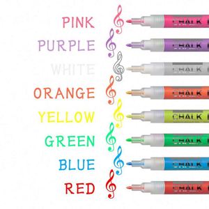 Juego de Marcadores de Tiza Líquida Fluorescente para Niños, Pintura Personalizada, Escritura, Punta Reversible, Borrable, Pizarra Blanca, 12/24/36/48 Colores, 6 mm - Product Image 2