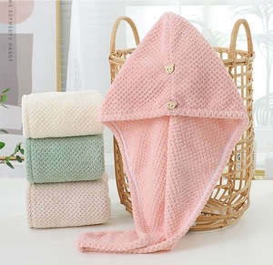 Venta al por mayor <span class=keywords><strong>Waffle</strong></span> Hair Turban Toalla de secado rápido Soft Microfiber Hair Towel <span class=keywords><strong>WRAP</strong></span> - Product Image 3
