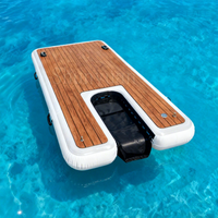 Rampe gonflable portable pour bateau, rampe flottante, échelle aquatique pour animaux de compagnie, bateau ou piscine, plateforme flottante, rampe pour chien