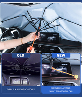 Parasol de pare-brise de voiture portable YISHUN, design de luxe personnalisé, protection multicouche contre les UV, idéal pour l'été